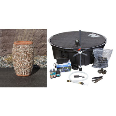 Stoned Urn FNT40528 Ceramic Vase Complete Fountain Kit Vase Fountain Blue Thumb